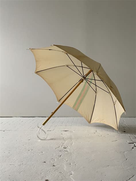 Rare Vintage Gucci Umbrella with Lucite, Circa 1960s, Italy.